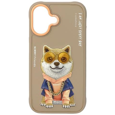 Custodia Iphone 17 Nimmy Glasses Cool Dog Color Sabbia - Foto 2