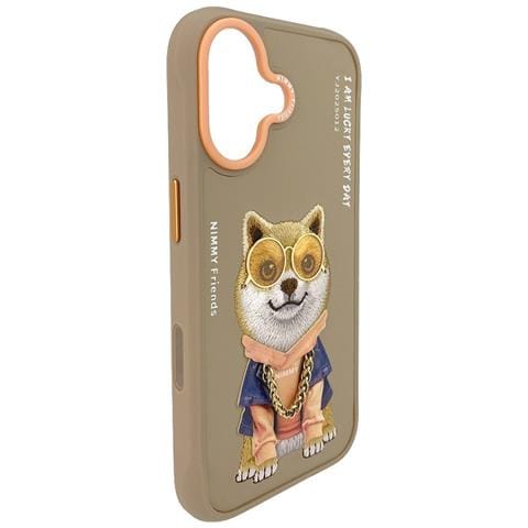 Custodia Iphone 17 Nimmy Glasses Cool Dog Color Sabbia - Foto 1