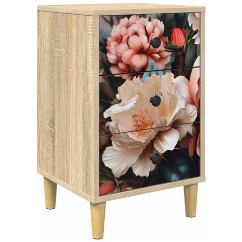 Armadio da Notte BORNE Rovere Sonoma 36 x 33 x 60 cm - Foto 1