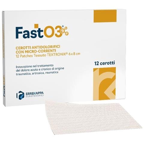 Cerotti Antidolorifici FASTO3 6X8CM 12 Pezzi - Foto 1