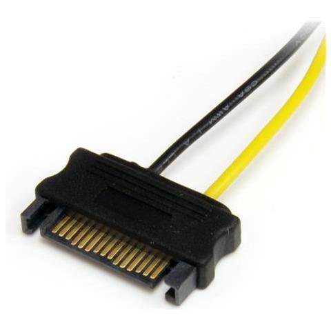 Adattatore cavo di alimentazione SATA a scheda video PCI Express 6 pin da 15 cm - Foto 2