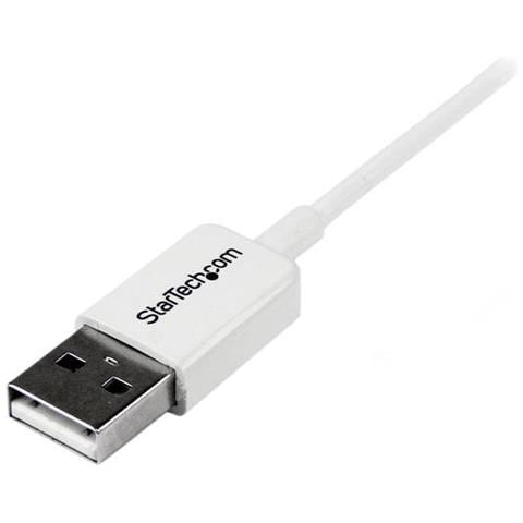 Cavo micro USB bianco 2 m - A a Micro B - Foto 2