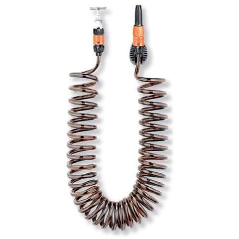 Tubo Flessibile Spiralato 10 Mt, Lancia A Pistola, Presa Rubinetto, Raccordi - Foto 2