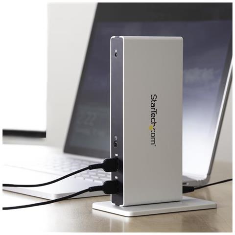 Docking Station Universale USB 3.0 a doppia uscita DVI Gigabit Ethernet - Replicatore di Porte con adattatori HDMI / VGA - Mac & Windows - Foto 7