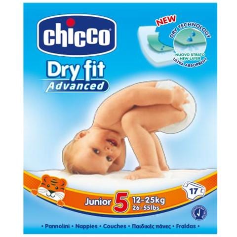 Pannolini Chicco Dryfit Advanced 12-25 Kg (17pz) Misura 5 - Foto 2