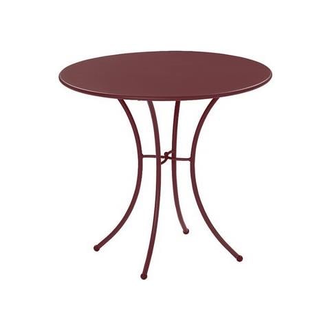 Tavolo Rotondo Pigalle Cm. 80 Colore Marrone D'india Cod 41 - Foto 1