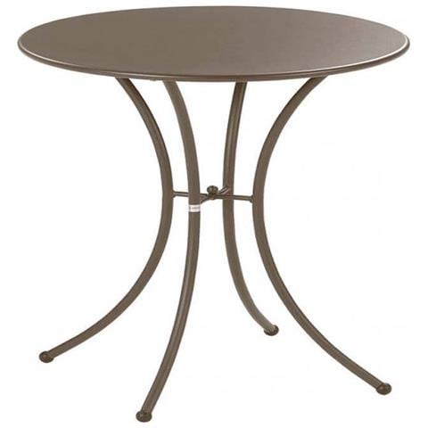 Tavolo Rotondo Pigalle Cm. 80 Colore Marrone D'india Cod 41 - Foto 2