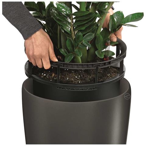 Vaso Fioriera Rondo 40 All-in-one Carbone Metallizzato 15743 - Foto 2