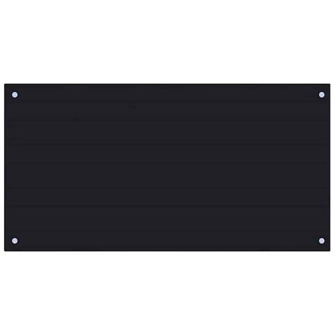 Paraschizzi Per Cucina Nero 100x50 Cm In Vetro Temperato - Foto 1