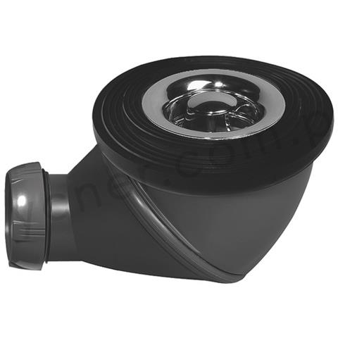Multi piùtto Doccia Scarico Dei Rifiuti 50 Mm Di Diametro A 360 Gradi Cupola Cromato Direzionale - Foto 1