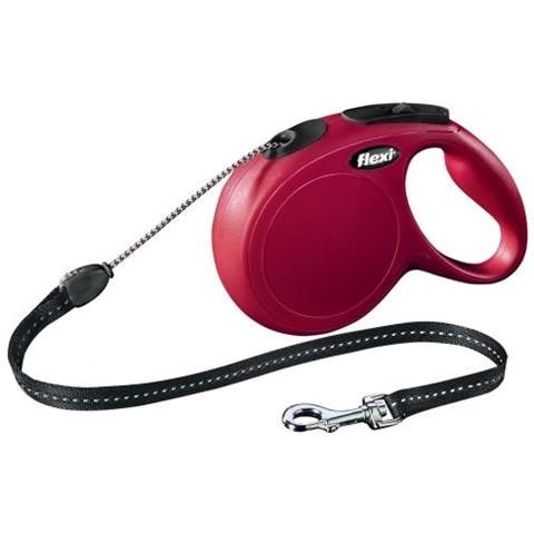 Guinzaglio Avvolgibile Per Cani Flexi Classic Small Corda 8mt Rosso - Foto 1