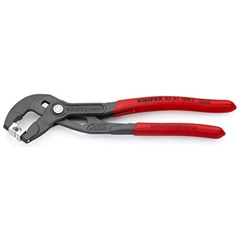 85 51 180 C Pinza Per Fascette Per Fascette Click Bonderizzata Grigia Rivestiti In Resina Sintetica Antiscivolo 180 Mm - Foto 1