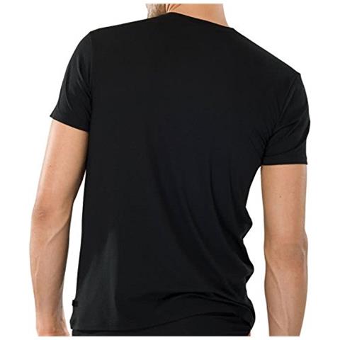 Canottiera, Manica Corta, Pacco Da 2, Uomo, Nero (schwarz (000-schwarz)), L - Foto 2