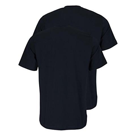 Canottiera, Manica Corta, Pacco Da 2, Uomo, Nero (schwarz (000-schwarz)), L - Foto 3