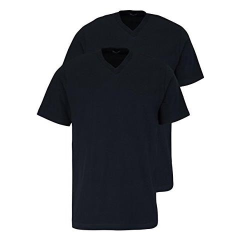 Canottiera, Manica Corta, Pacco Da 2, Uomo, Nero (schwarz (000-schwarz)), L - Foto 1