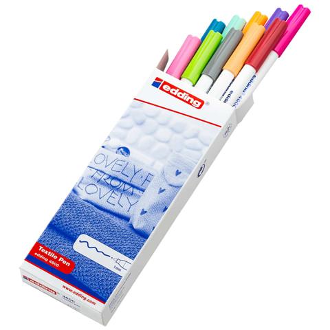 Pennarello per Tessuti 10 pz Multicolore 4600 - Foto 1
