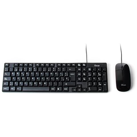 LL-KB-816-COMBO, USB, Ufficio, Interruttore a chiave a membrana, Spagnolo, Cablato, PC / server - Foto 2