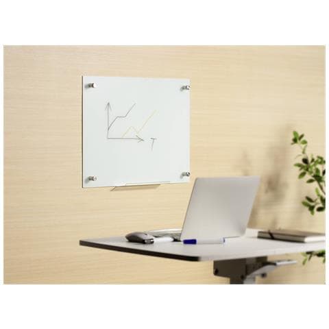 SP-BWM-200 lavagna 600 x 450 mm Vetro Magnetico - Foto 2