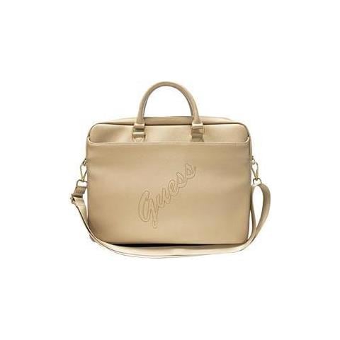 Saffiano Vintage Scrip Computer Bag Light Gold, Fr 15/16"", Gucb15pusaslg, Blister (gucb15pusaslg) - Foto 1