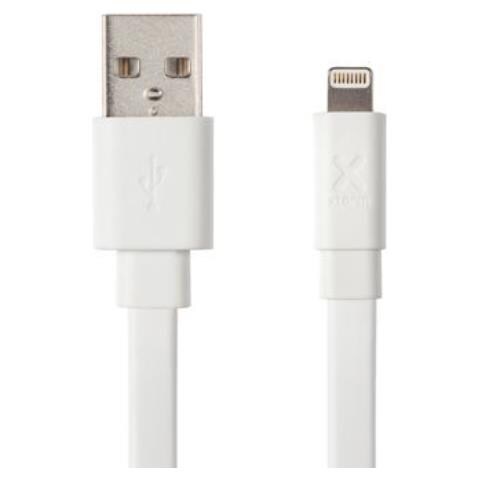 Cavo Piatto Da Usb-a A Lightning - 3 M, Bianco - Foto 2