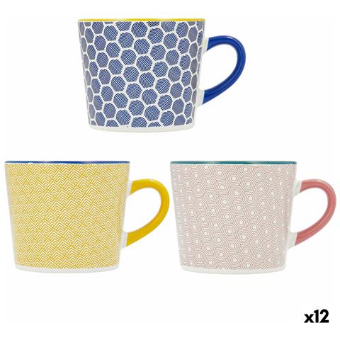 Tazza Pippa Ceramica Multicolore (350 Ml) (12 Unità) - Foto 1