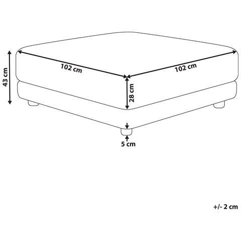 Ottomano Tessuto Grigio Chiaro Sigtuna - Foto 7