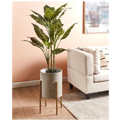 Vaso Per Piante Rialzato Aubrieta Metallo 31 Cm Grigio - Foto 1