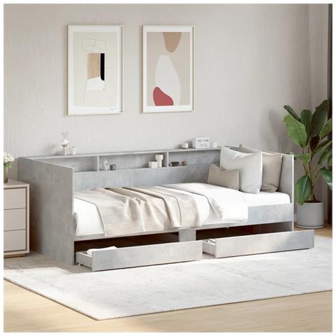 Divano Letto con Cassetti senza Materasso 90x190 cm - Foto 2