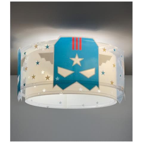 Plafoniere Per Bambini Blue Hero Supereroe - Foto 1