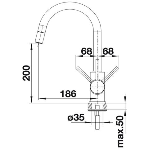 Miscelatore Lavello Con Doccetta Antracite - 521455 - Foto 2