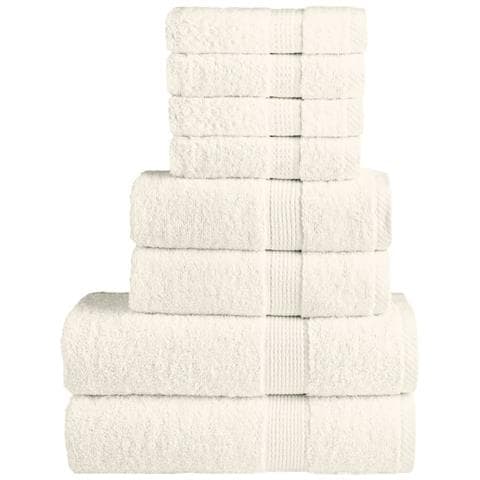 Set ASciugamani SOLUND 8 pz Crema 600 gsm - Foto 1