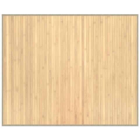 Tappeto Rettangolare Natura Chiaro 80x100 Cm In Bambù - Foto 2