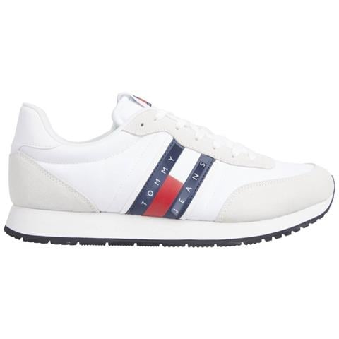 Runner Casual Sneakers Sintetico Scarpe Uomo Bianco Eu 45, Em0em01351 Ybr - Foto 2