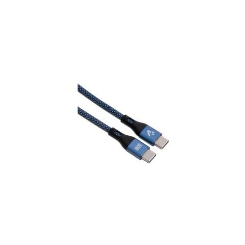 Cavo Smartphone Type-c A Type-c 1,2m, 3.0a 60w, Nylon, Blu - Foto 1
