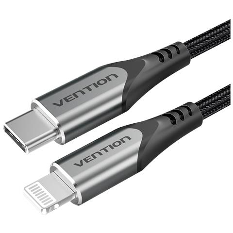 TACHH cavo per cellulare Grigio 2 m USB C Lightning - Foto 2