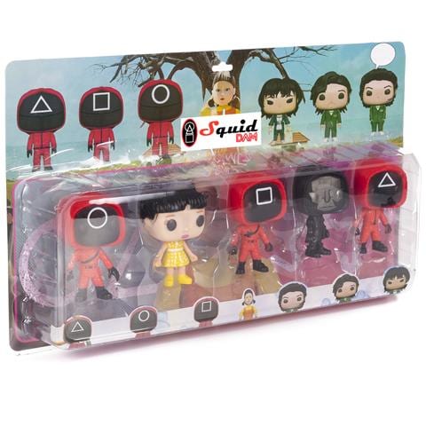 Pack Di 5 Figure Di 10 Cm Squid, Design Assortiti. Presentati In Blister. - Foto 4