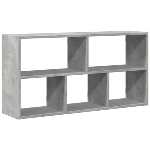 Scaffale A Muro Grigio Cemento 100x25x50 Cm Legno Multistrato - Foto 2