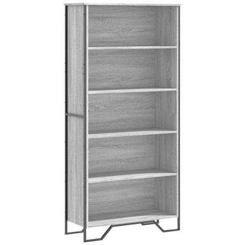Lusso Casadino - Libreria Grigio Sonoma 80x31x169 Cm In Truciolato - Foto 1