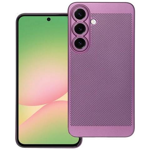 Custodia Back Cover Shell Rigida Antiscivolo Traforata Per Samsung Galaxy A56 5g Purple - Foto 1