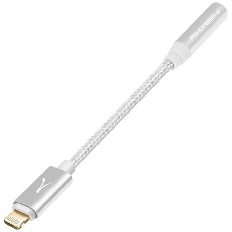 Adattatore Lightning Iphone Mfi Jack 3.5 Mm Nylon, Argento - Foto 2