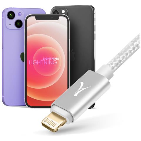 Adattatore Lightning Iphone Mfi Jack 3.5 Mm Nylon, Argento - Foto 5