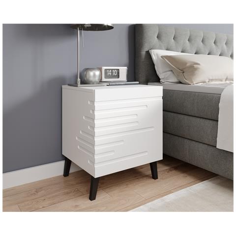 NOVA SZF BI comodino 1 cassetto /cassetti Bianco - Foto 2