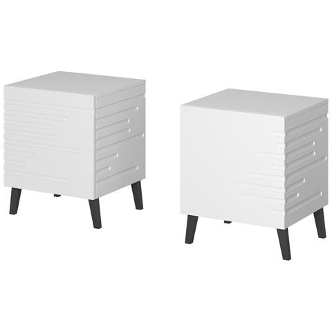 NOVA SZF BI comodino 1 cassetto /cassetti Bianco - Foto 1