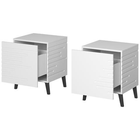 NOVA SZF BI comodino 1 cassetto /cassetti Bianco - Foto 3