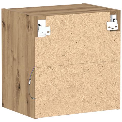 Mensola flottante 2 pcs Rovere artigianale 40x28.5x40 cm Legno ingegnerizzato - Foto 9