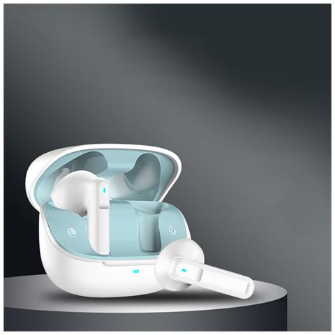 Auricolari Bluetooth Y91 Neri E Arancioni Con Cancellazione Del Rumore Enc A Quattro Microfoni White - Foto 3