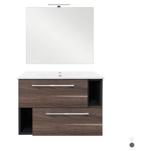 Base Sospesa Mobile Bagno 80 Cm Modc Bianco Venato - Foto 1
