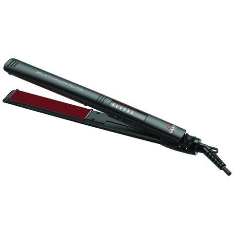 Piastra Bella Tourmaline Red Ion Led, Tecnologia Micro Shine, Trafile rivestite in Tormalina, Tecnologia Ioni, per Capelli Idratati, Luminosi e Senza Crespo, Trafile larghe 120x25 mm, Temperatura da 130 a 230°C, Display LED, Cavo Girevole 360° - Foto 1
