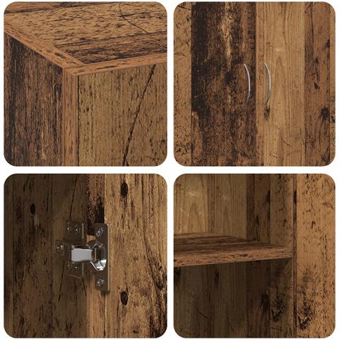 Armadio Ufficio Legno Antico 60x32x77.5 cm - Foto 9