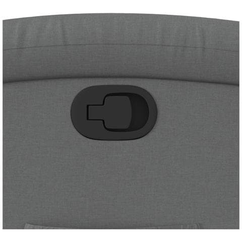 Poltrona reclinabile in tessuto grigio scuro - Foto 9